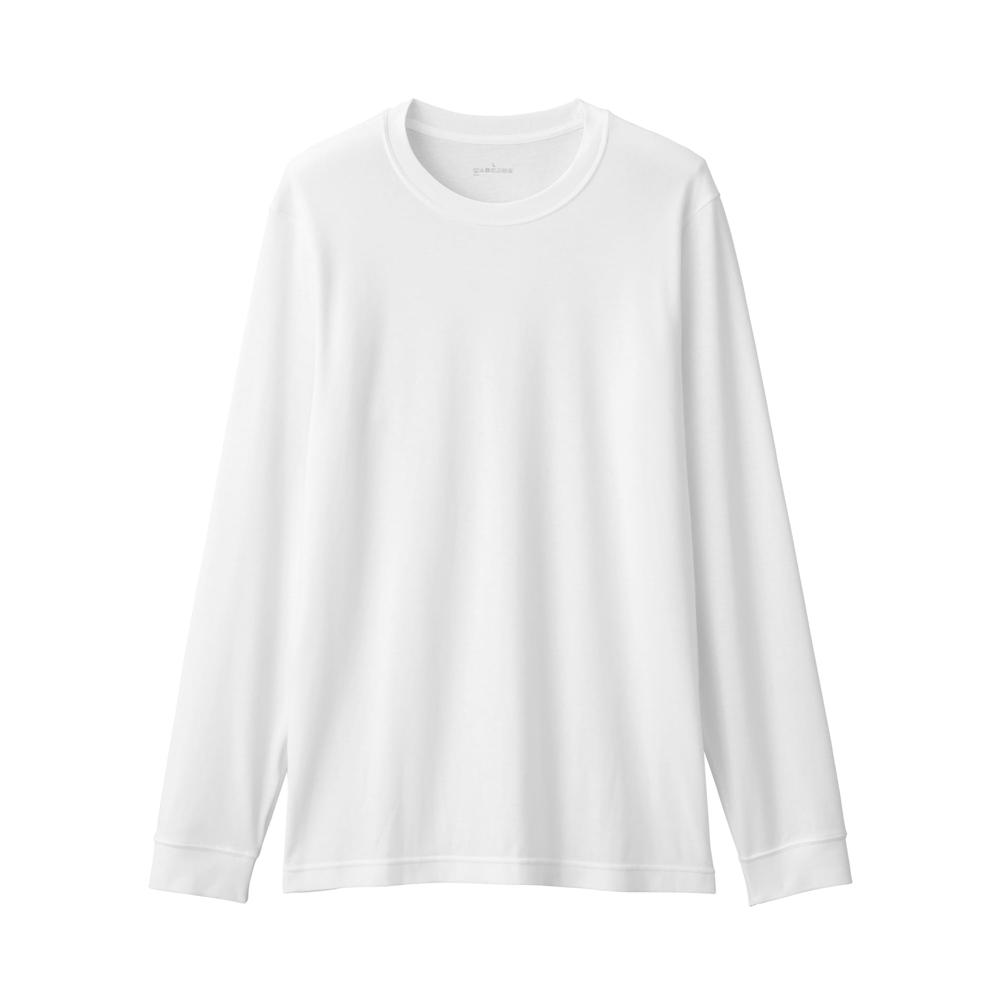 紳士　あったか綿　厚手　クルーネック長袖Ｔシャツ