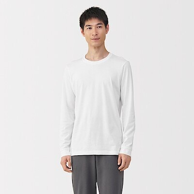 【９月１５日順次発売予定】紳士　あったか綿　厚手　クルーネック長袖Ｔシャツ