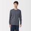 紳士　あったか綿　厚手　クルーネック長袖Ｔシャツ