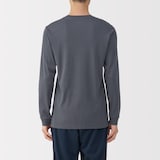 紳士　あったか綿　厚手　クルーネック長袖Ｔシャツ