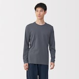 紳士　あったか綿　厚手　クルーネック長袖Ｔシャツ