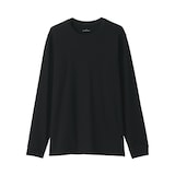 紳士　あったか綿　厚手　クルーネック長袖Ｔシャツ