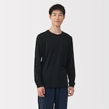 紳士　あったか綿　厚手　クルーネック長袖Ｔシャツ