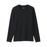 紳士　あったか綿　ウールクルーネック長袖Ｔシャツ