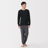 紳士　あったか綿　ウールクルーネック長袖Ｔシャツ