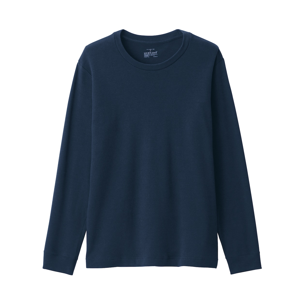 紳士　あったか綿　ウールクルーネック長袖Ｔシャツ