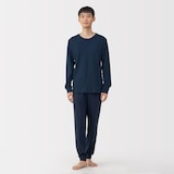 紳士　あったか綿　ウールクルーネック長袖Ｔシャツ