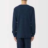 紳士　あったか綿　ウールクルーネック長袖Ｔシャツ
