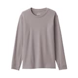 紳士　あったか綿　ウールクルーネック長袖Ｔシャツ