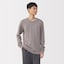 紳士　あったか綿　ウールクルーネック長袖Ｔシャツ