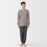 紳士　あったか綿　ウールクルーネック長袖Ｔシャツ