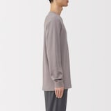 紳士　あったか綿　ウールクルーネック長袖Ｔシャツ