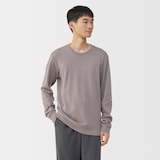 紳士　あったか綿　ウールクルーネック長袖Ｔシャツ