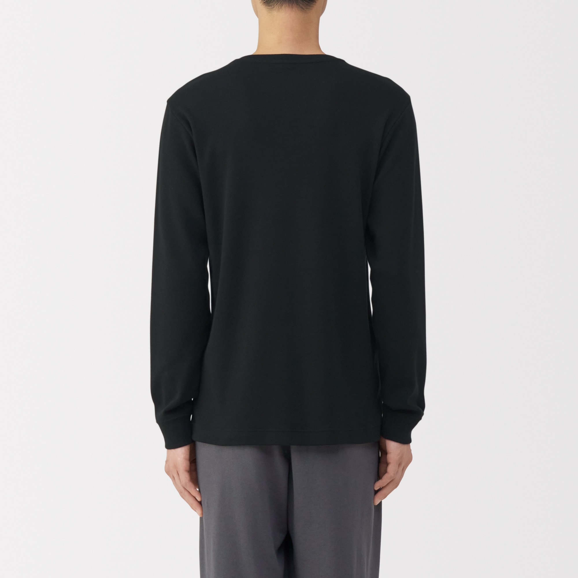 紳士　あったか綿　ウールＶネック長袖Ｔシャツ