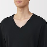 紳士　あったか綿　ウールＶネック長袖Ｔシャツ