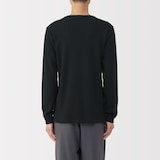 紳士　あったか綿　ウールＶネック長袖Ｔシャツ