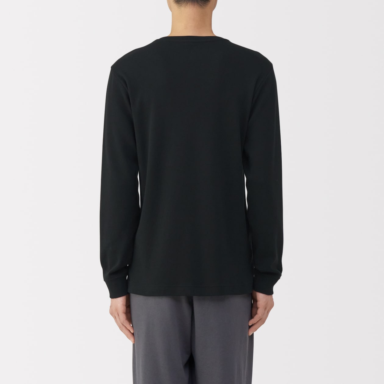 紳士　あったか綿　ウールＶネック長袖Ｔシャツ