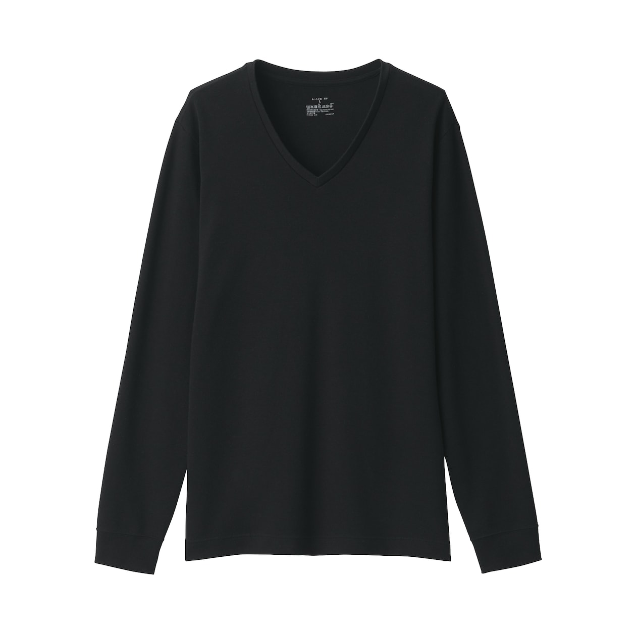 紳士　あったか綿　ウールＶネック長袖Ｔシャツ