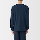 紳士　あったか綿　ウールＶネック長袖Ｔシャツ