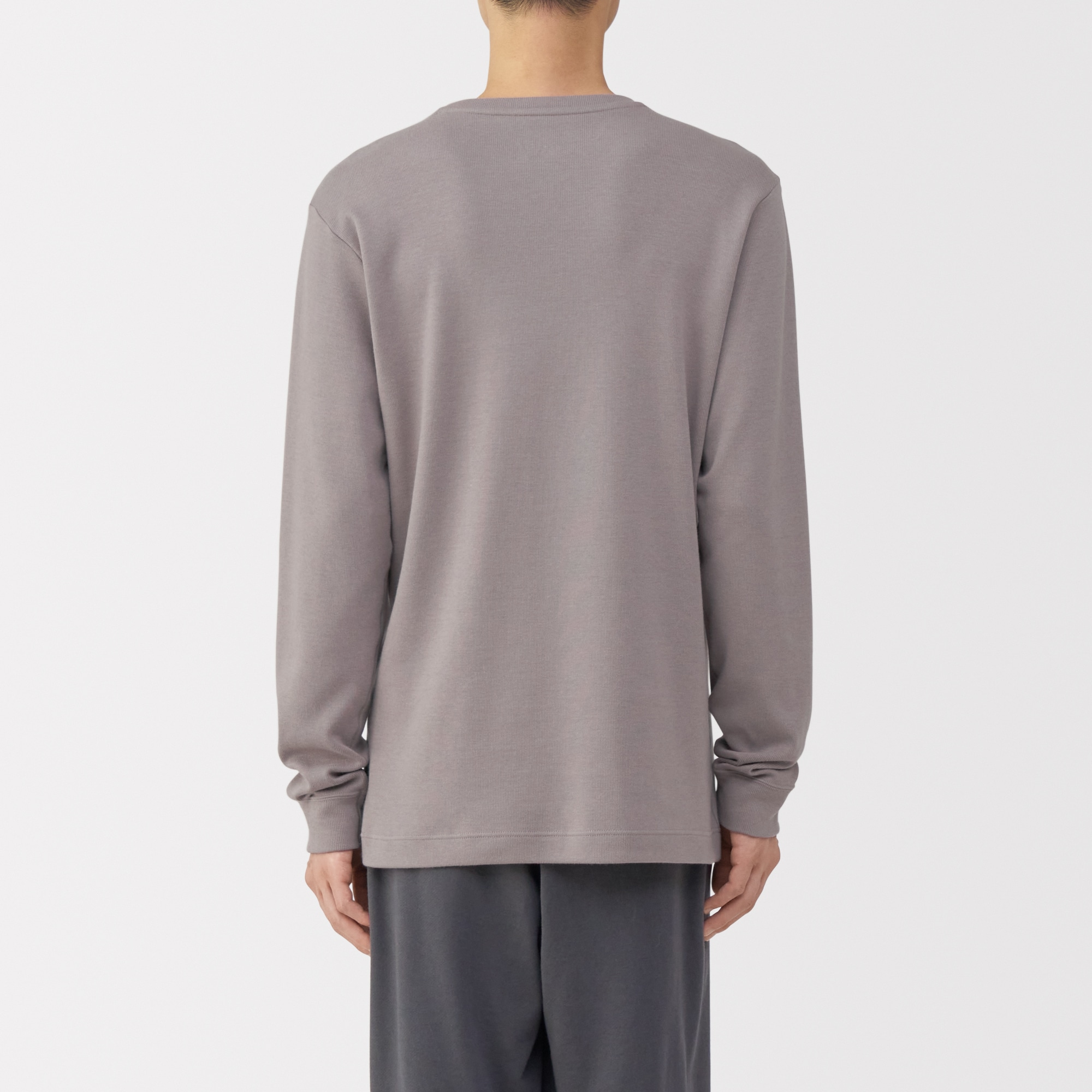 紳士　あったか綿　ウールＶネック長袖Ｔシャツ