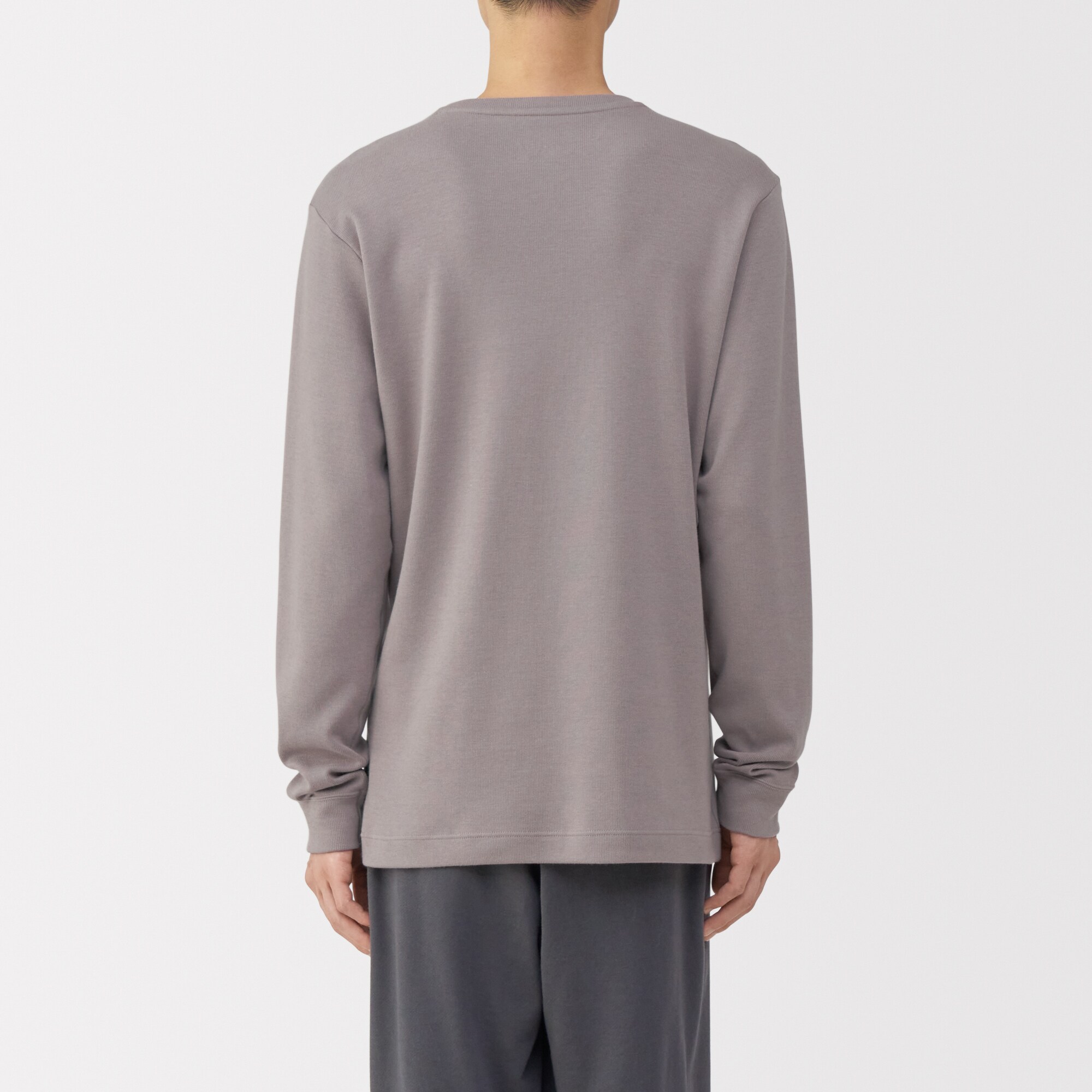 紳士　あったか綿　ウールＶネック長袖Ｔシャツ