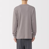 紳士　あったか綿　ウールＶネック長袖Ｔシャツ