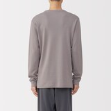 紳士　あったか綿　ウールＶネック長袖Ｔシャツ