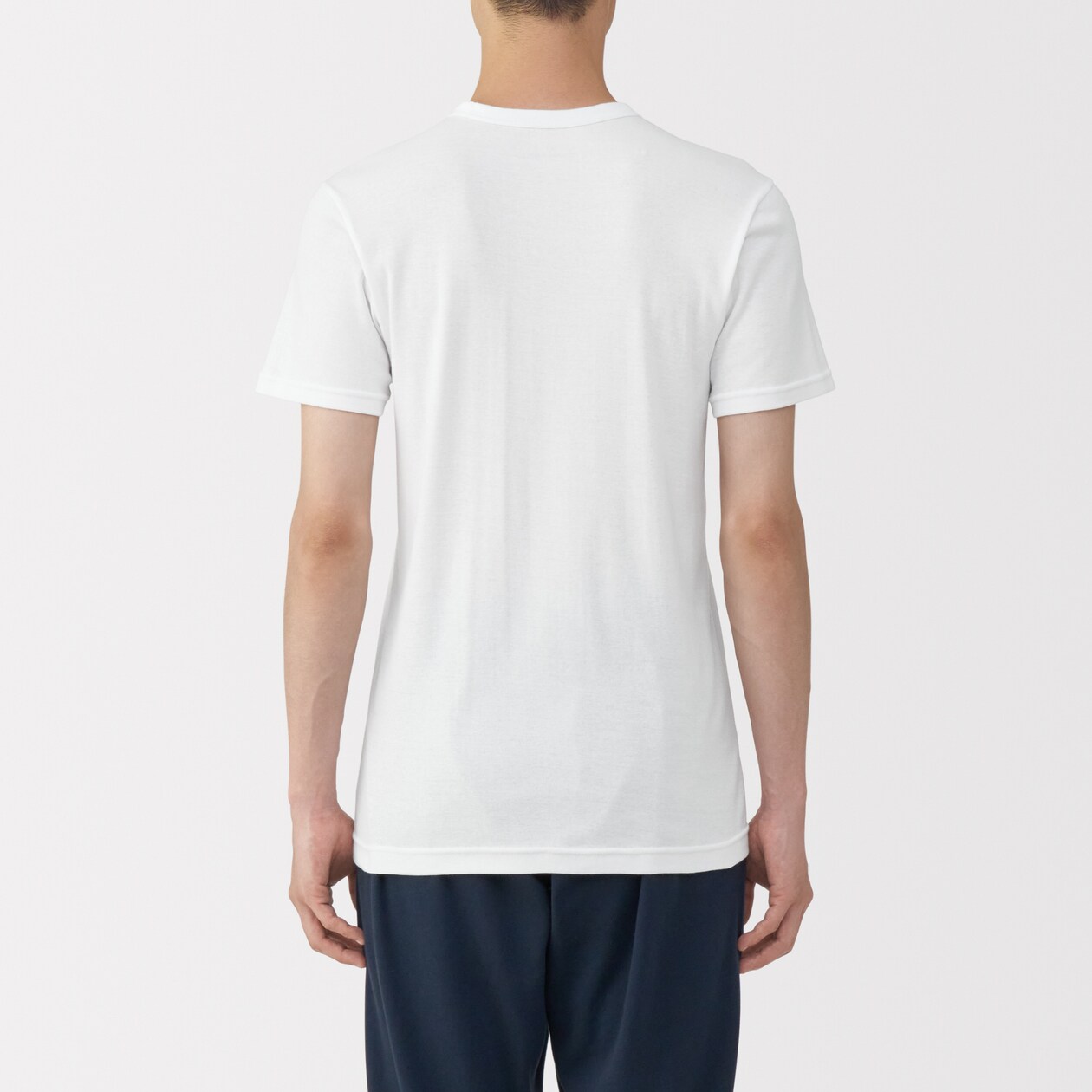 紳士　あったか綿　クルーネック半袖Ｔシャツ
