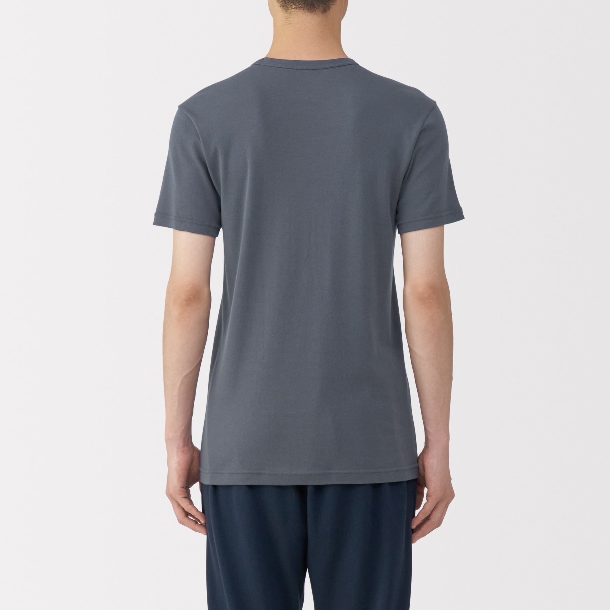 紳士　あったか綿　クルーネック半袖Ｔシャツ