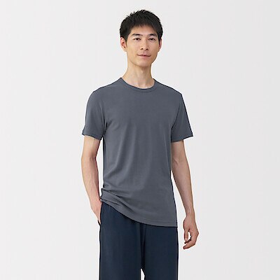 【９月１５日順次発売予定】紳士　あったか綿　クルーネック半袖Ｔシャツ