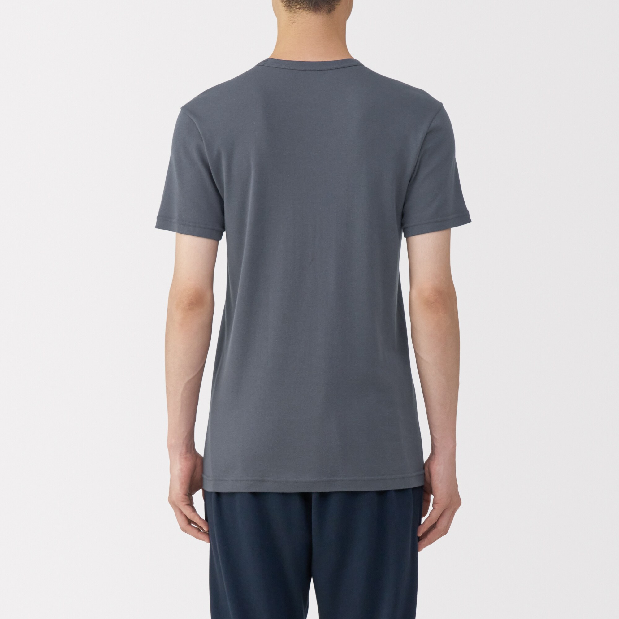 紳士　あったか綿　クルーネック半袖Ｔシャツ