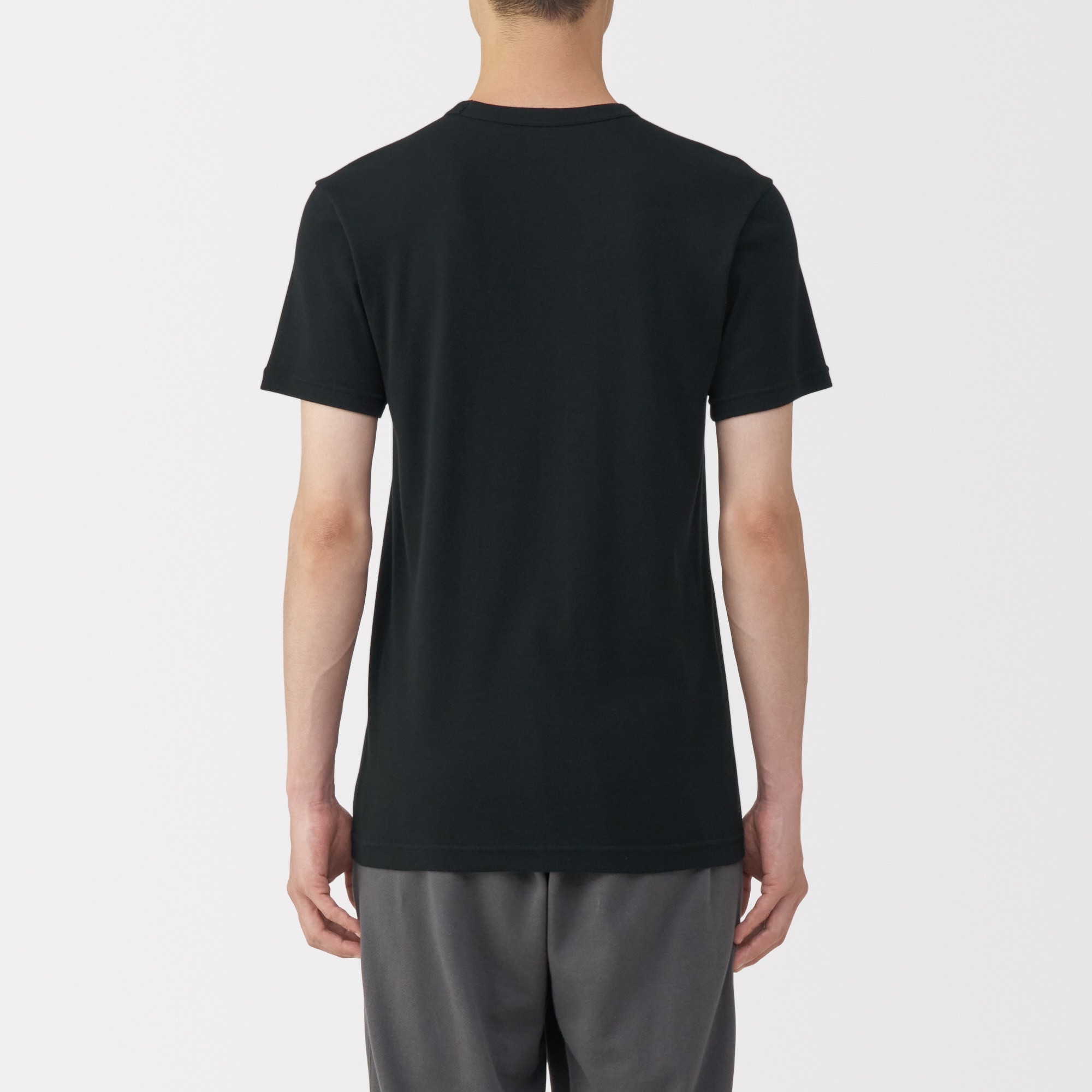 紳士　あったか綿　クルーネック半袖Ｔシャツ