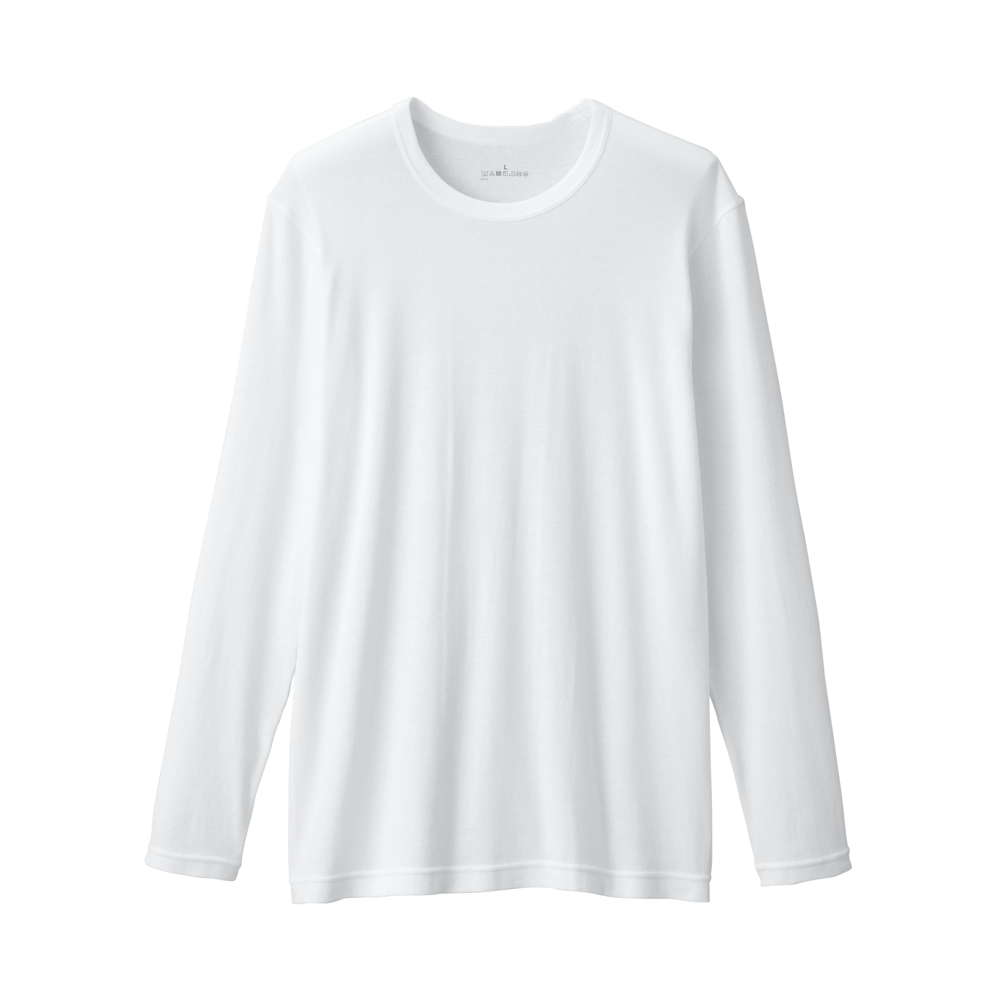 紳士　あったか綿　クルーネック長袖Ｔシャツ