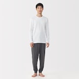 紳士　あったか綿　クルーネック長袖Ｔシャツ