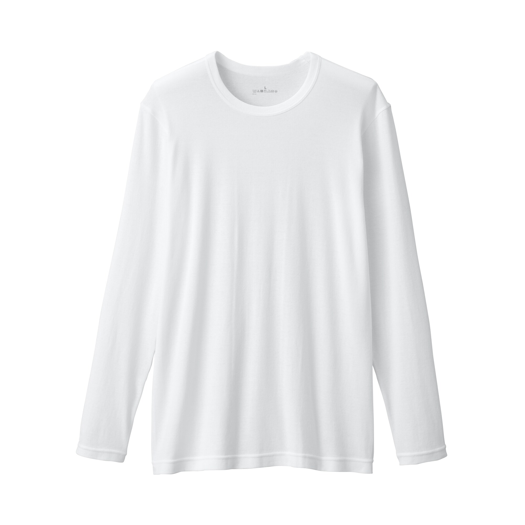 紳士　あったか綿　クルーネック長袖Ｔシャツ