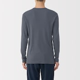 紳士　あったか綿　クルーネック長袖Ｔシャツ