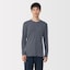 紳士　あったか綿　クルーネック長袖Ｔシャツ