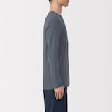 紳士　あったか綿　クルーネック長袖Ｔシャツ