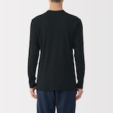 紳士　あったか綿　クルーネック長袖Ｔシャツ