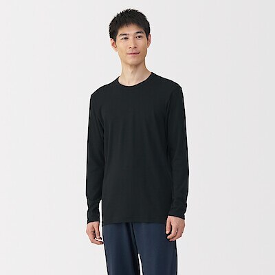 【９月１５日順次発売予定】紳士　あったか綿　クルーネック長袖Ｔシャツ