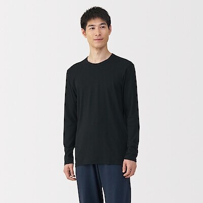 【９月１５日順次発売予定】紳士　あったか綿　クルーネック長袖Ｔシャツ
