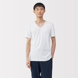 紳士　あったか綿　Ｖネック半袖Ｔシャツ