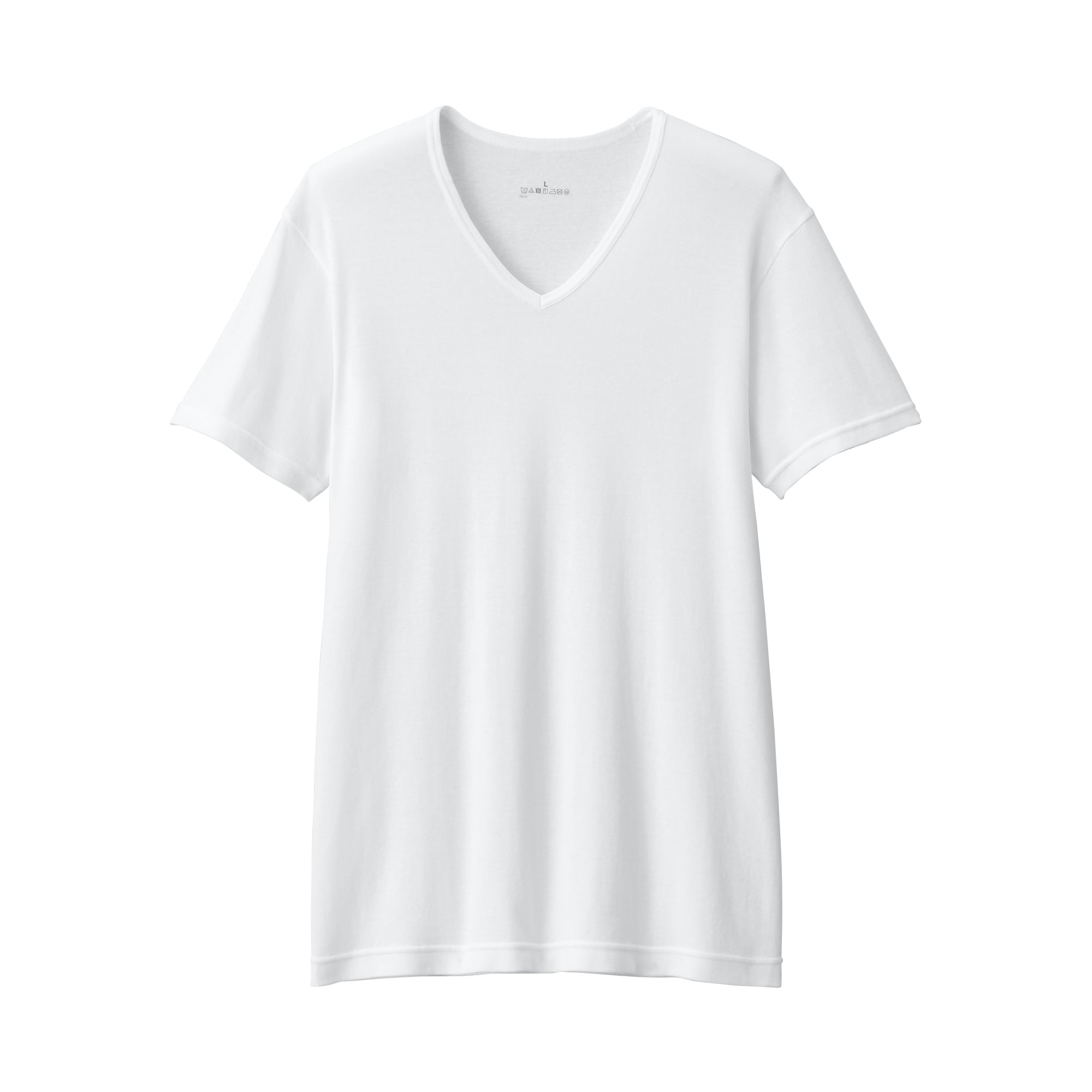 紳士　あったか綿　Ｖネック半袖Ｔシャツ