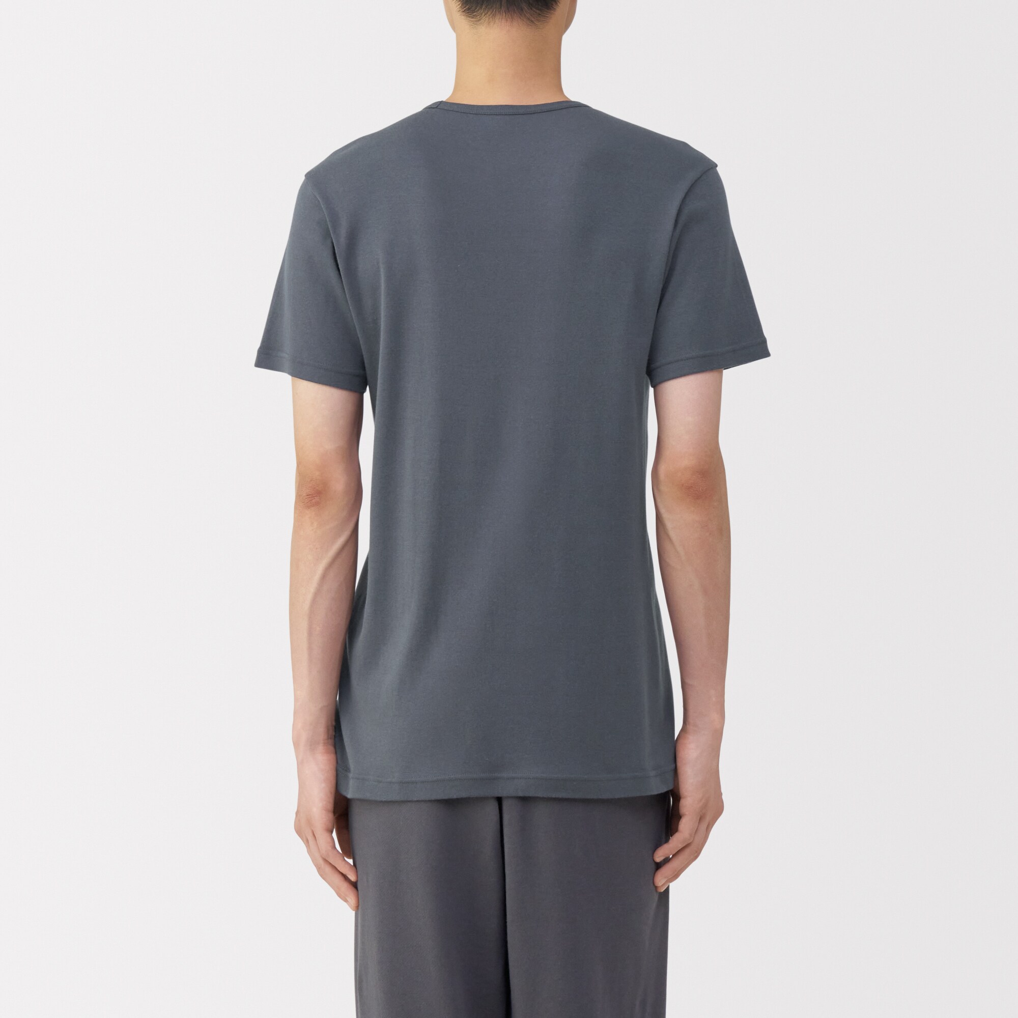 紳士　あったか綿　Ｖネック半袖Ｔシャツ