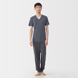 紳士　あったか綿　Ｖネック半袖Ｔシャツ