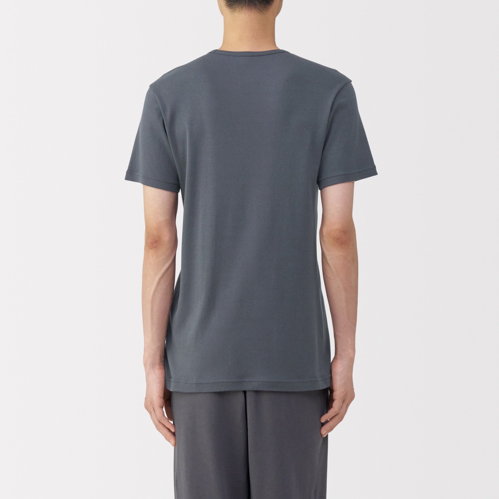 紳士　あったか綿　Ｖネック半袖Ｔシャツ