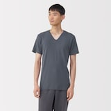 紳士　あったか綿　Ｖネック半袖Ｔシャツ