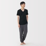 紳士　あったか綿　Ｖネック半袖Ｔシャツ