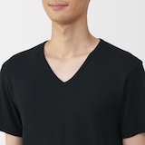紳士　あったか綿　Ｖネック半袖Ｔシャツ