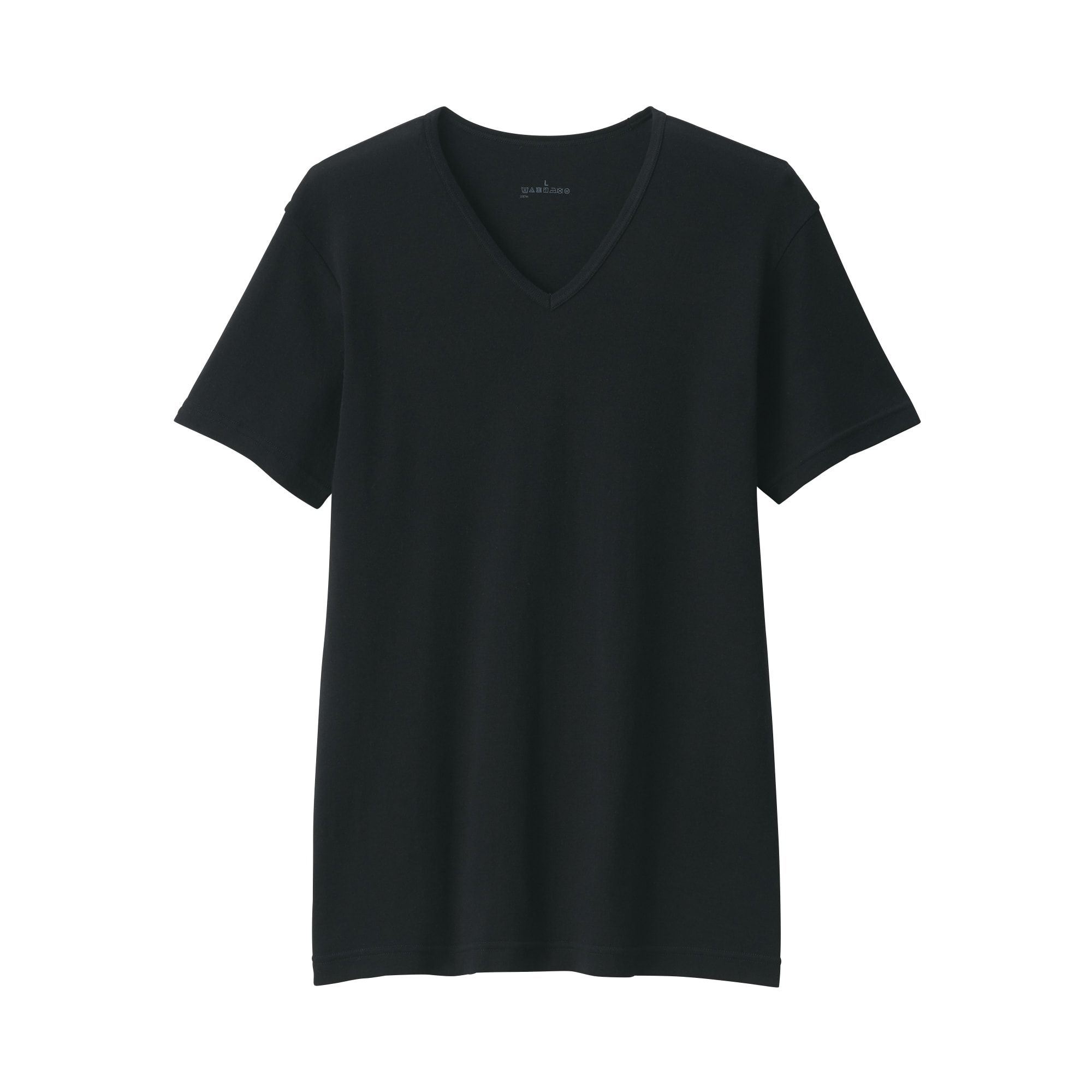 紳士　あったか綿　Ｖネック半袖Ｔシャツ